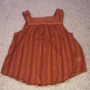 Orange Striped Tank
